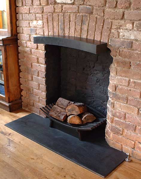 Gas fire hood and grate